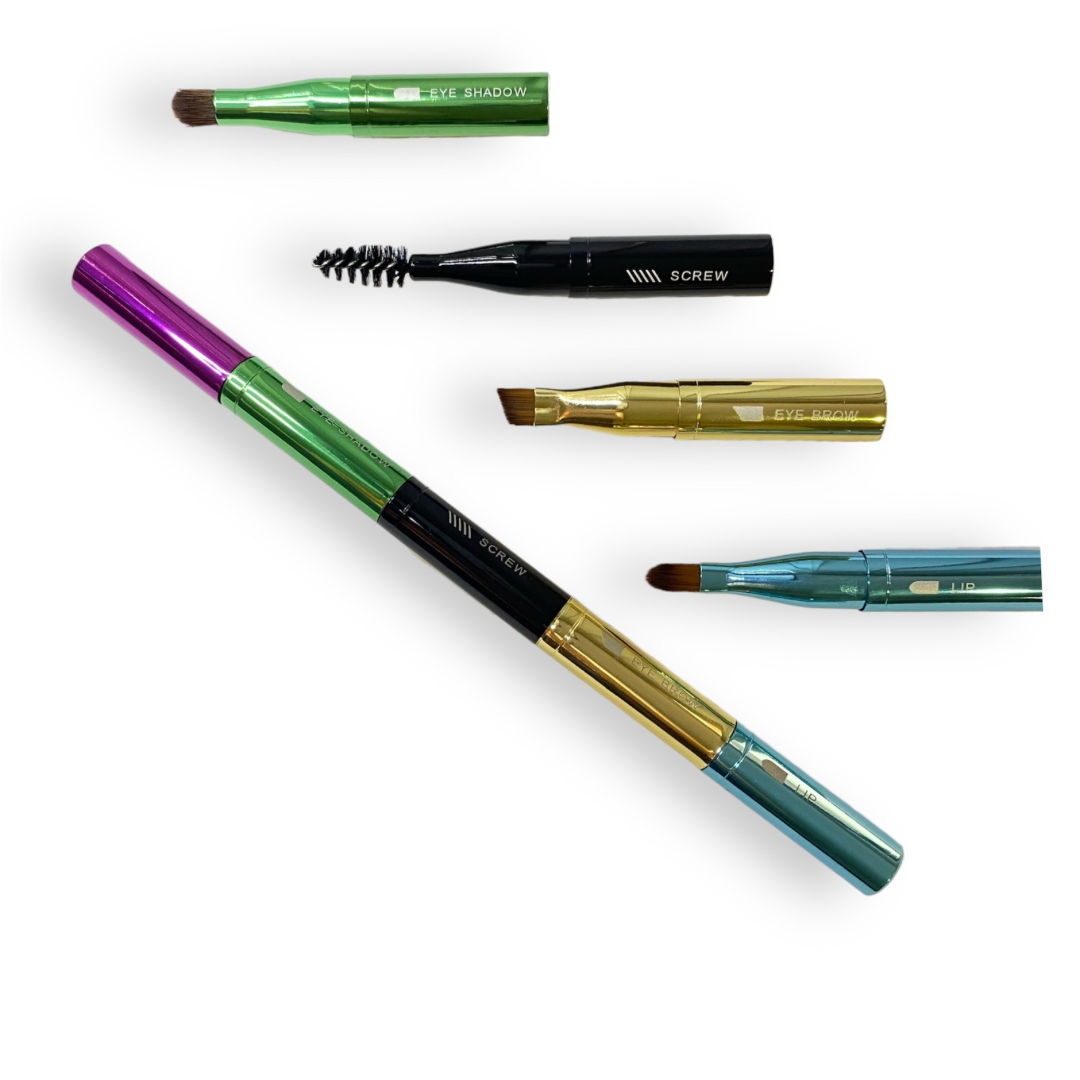 Brochas para maquillaje 4 en 1